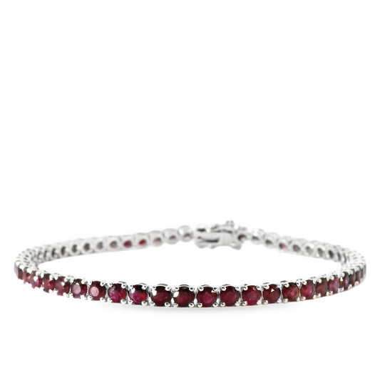 Elegant Ruby Tennis Bracelet